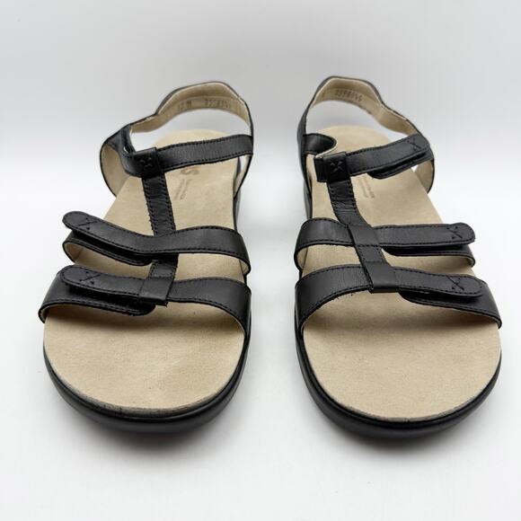 SAS Womens Sorrento Adjustable Comfort Sandal US 12 M Black Leather NIB - Picture 6 of 12